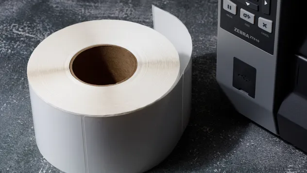 3 inch core direct thermal labels with large roll