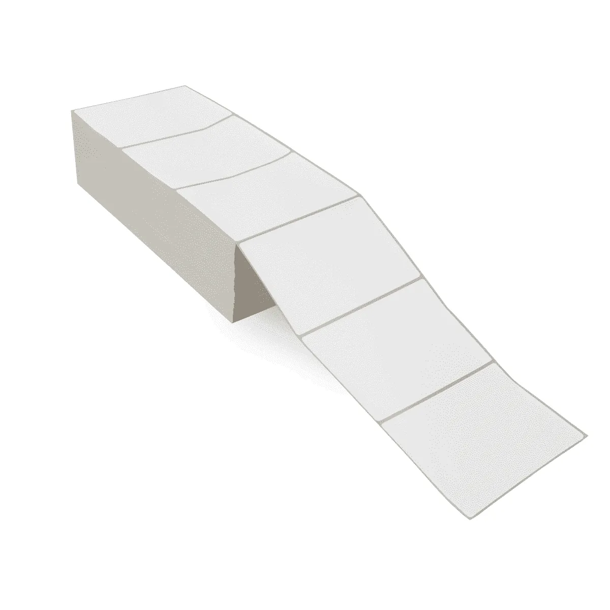 6" x 4" White - Thermal Transfer Labels - Fanfold