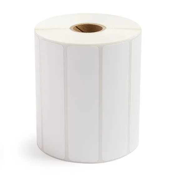 4" x 1" White - Direct Thermal Labels - 1" Core