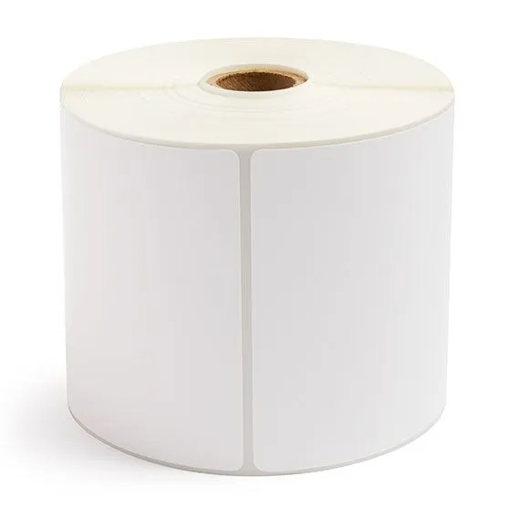 4" x 6" White - Thermal Transfer Labels - 1" Core / 5" Outer Diameter