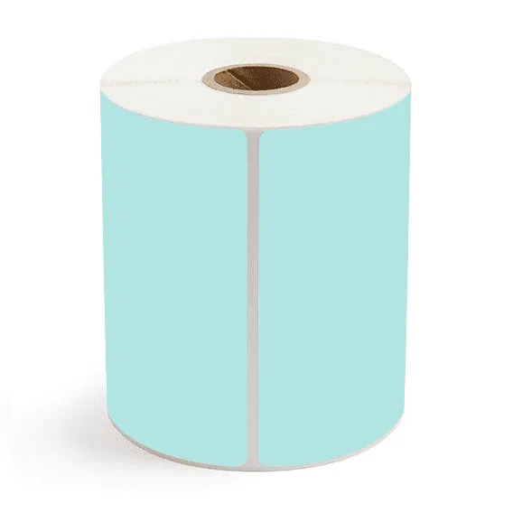 4" x 6" Green - Direct Thermal Labels - 1" Core