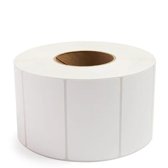 4" x 2.5" White - Thermal Transfer Labels - 3" Core