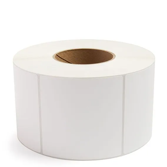 4" x 4" White - Thermal Transfer Labels - 3" Core (No Perf)