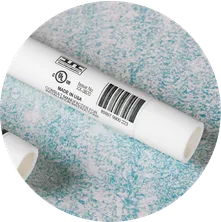 a labeled pvc pipe