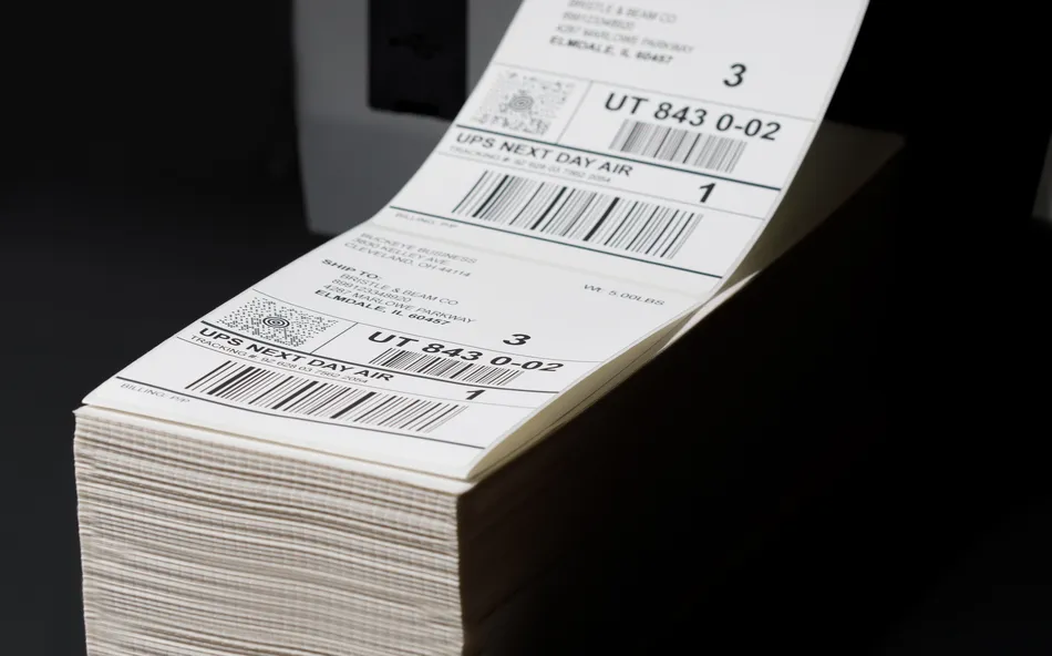 4x6 direct thermal labels for shipping and barcoding