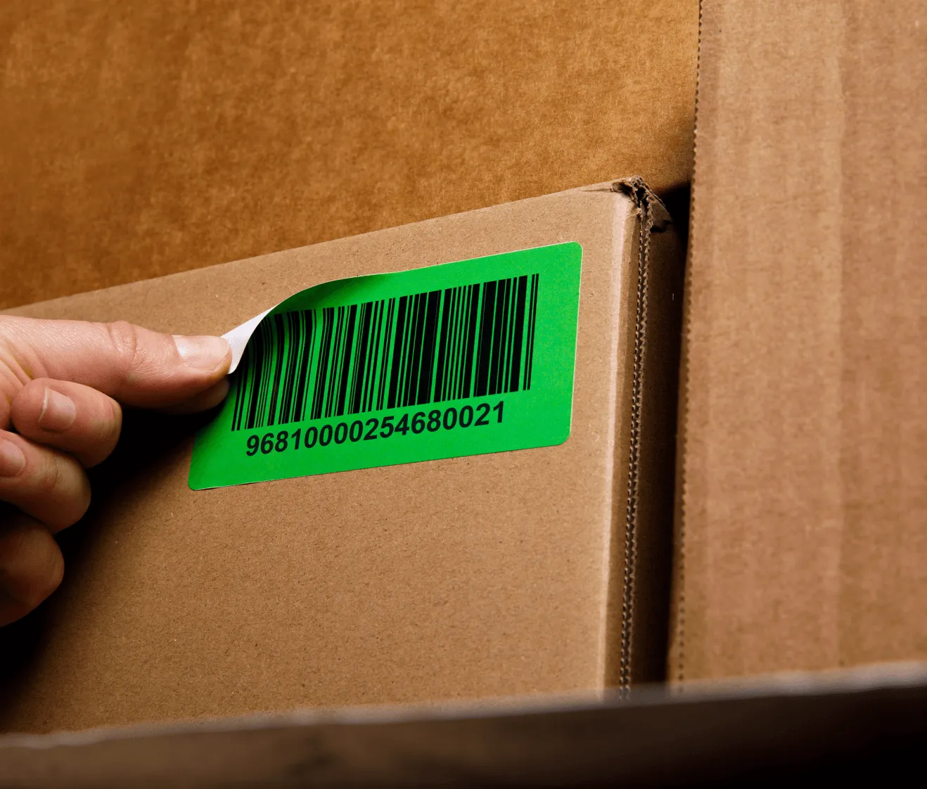 sequential barcode LPN labels for warehouse inventory management