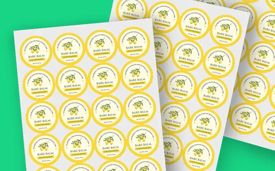 3 sheets of sheet labels