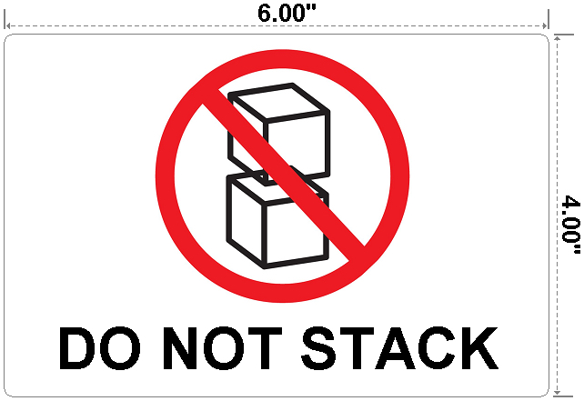 Safety Do Not Stack On Top